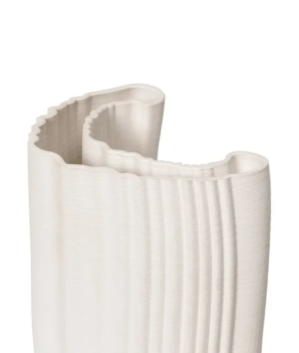 Georg Jensen Vasen-ferm LIVING Moiré Vase, Cremeweiß