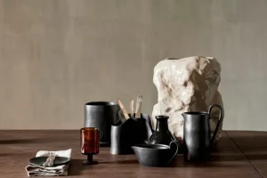 ferm LIVING Gläser Und Tassen^Oli Weinglas, 220 ml, Bernsteingelb