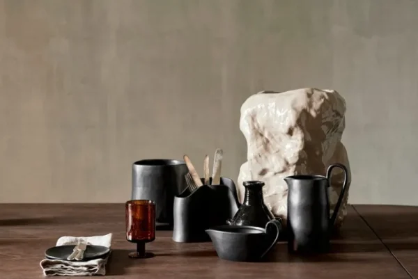 ferm LIVING Gläser Und Tassen^Oli Weinglas, 220 ml, Bernsteingelb