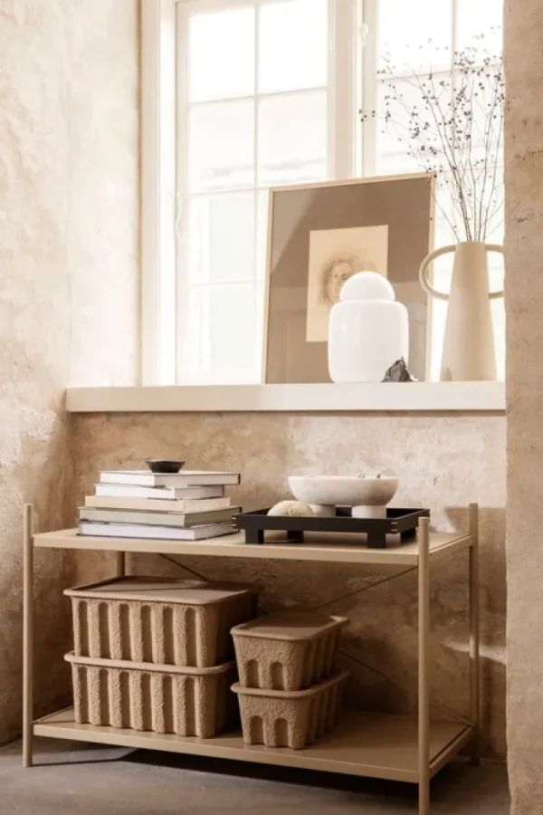 ferm LIVING Aufbewahrungsbehälter^Paper pulp Box, klein, 2 Stück