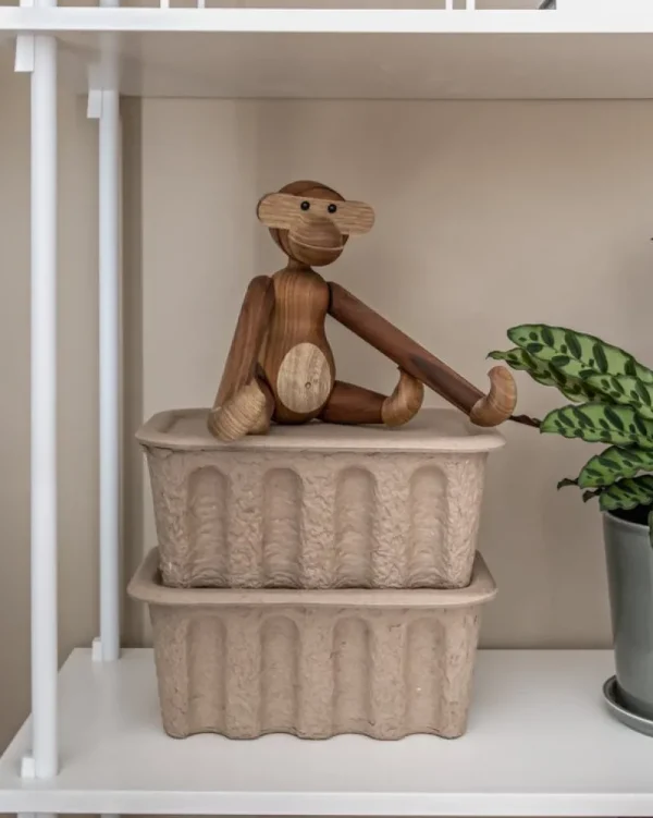 ferm LIVING Aufbewahrungsbehälter^Paper pulp Box, klein, 2 Stück