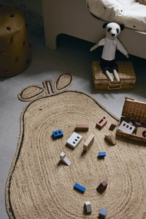 Kinder ferm LIVING Textilien Für Kinder | Teppiche Und Läufer^Pear geflochtener Juteteppich, Natur