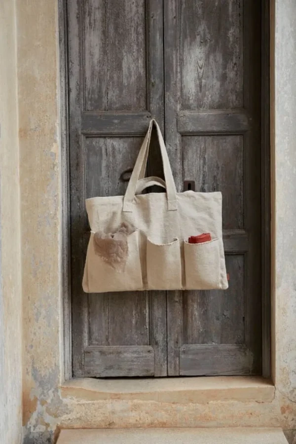 ferm LIVING Taschen | Auf Reisen^Pocket Weekend-Tasche, Cremeweiß