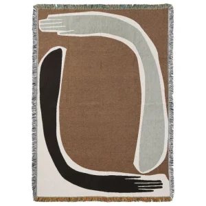 ferm LIVING Decken Und Überwürfe | Wandbehang^Pose Wandteppich-Decke, 120 x 170 cm, coffee