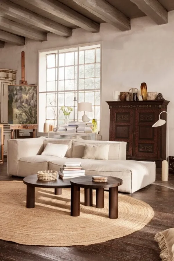 Viccarbe Tische-ferm LIVING Post Couchtisch, S, Eiche geräuchert, Stern