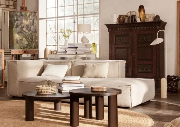 Viccarbe Tische-ferm LIVING Post Couchtisch, S, Eiche geräuchert, Stern