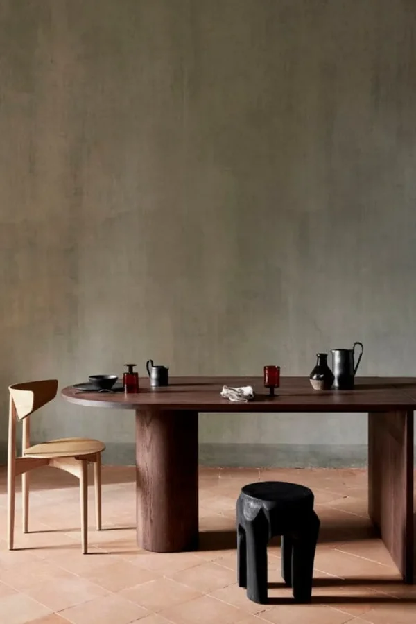 &Tradition Tische-ferm LIVING Pylo Esstisch, ausziehbar, dunkel gebeizte Eiche