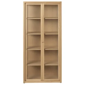 Woud Aufbewahrungsmöbel-ferm LIVING Reed Vitrine, Eiche natur