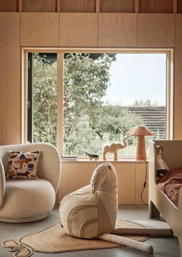 Fritz Hansen Sitzgelegenheiten-ferm LIVING Rico Loungesessel, Cremeweiß - Bouclé