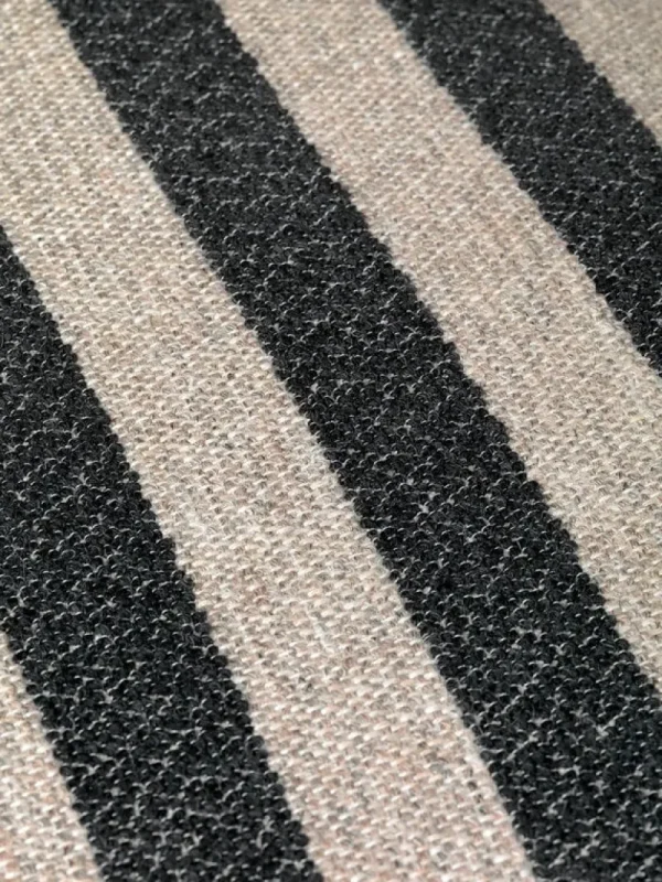 Vitra Sitzgelegenheiten-ferm LIVING Rico Pouf, Sandbeige - Schwarz, Louisiana