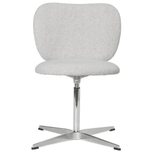 ferm LIVING Bürostühle | Sitzgelegenheiten^Rico Stuhl, Drehgestell, off-white melange Soft Bouclé