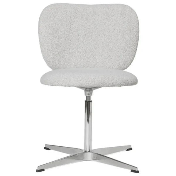 ferm LIVING Bürostühle | Sitzgelegenheiten^Rico Stuhl, Drehgestell, off-white melange Soft Bouclé