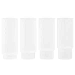 ferm LIVING Gläser Und Tassen^Ripple Longdrinkgläser, 4 Stück, satiniert