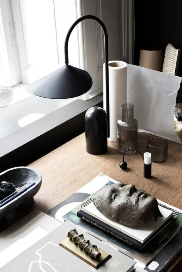 ferm LIVING Dekorationsgegenstände^Schale Alza, schwarzer Marmor