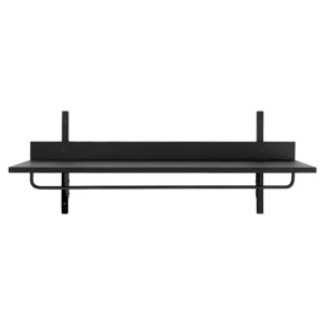 Lundia Regale-ferm LIVING Sector Hängeregal, schwarze Esche - schwarzes Messing