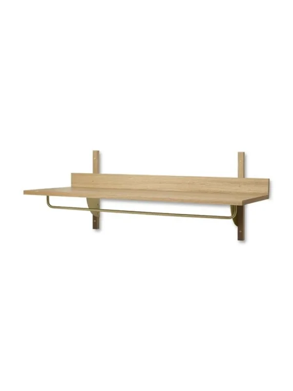 Montana Furniture Regale-ferm LIVING Sector Hängeregal, Eiche - Messing