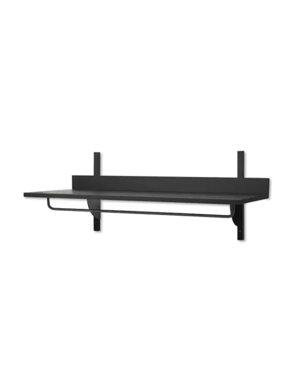 Lundia Regale-ferm LIVING Sector Hängeregal, schwarze Esche - schwarzes Messing