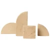 ferm LIVING Dekorationsgegenstände^Shape Skulpturenset, Blassgelb