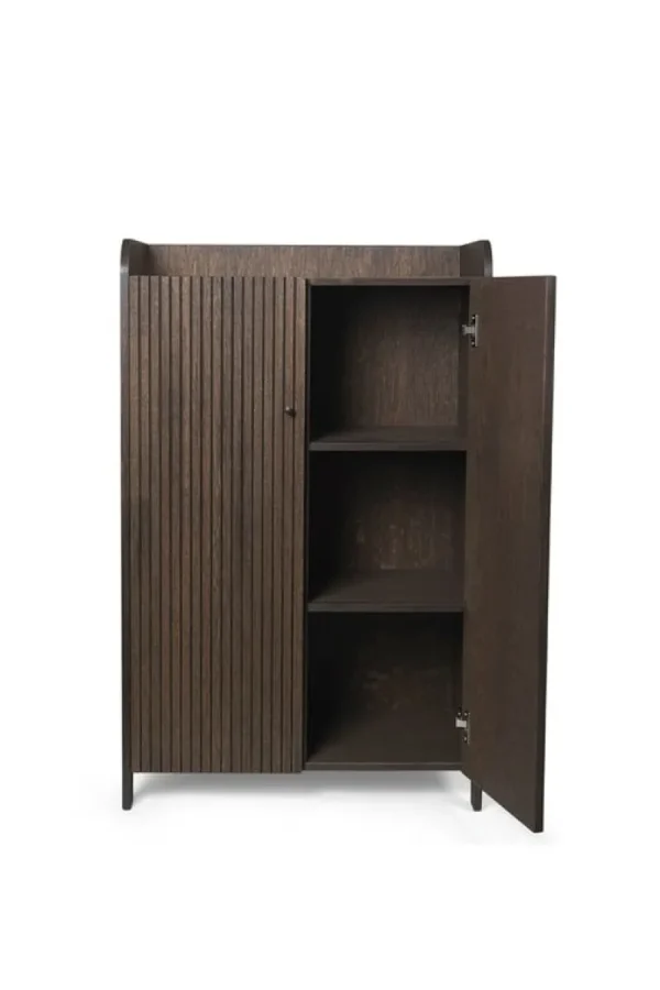 Audo Copenhagen Aufbewahrungsmöbel-ferm LIVING Sill Schrank, niedrig, Eiche dunkel gebeizt