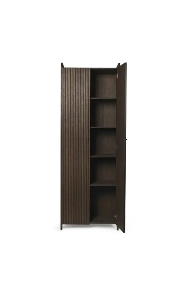 Audo Copenhagen Aufbewahrungsmöbel-ferm LIVING Sill Schrank, hoch, Eiche dunkel gebeizt
