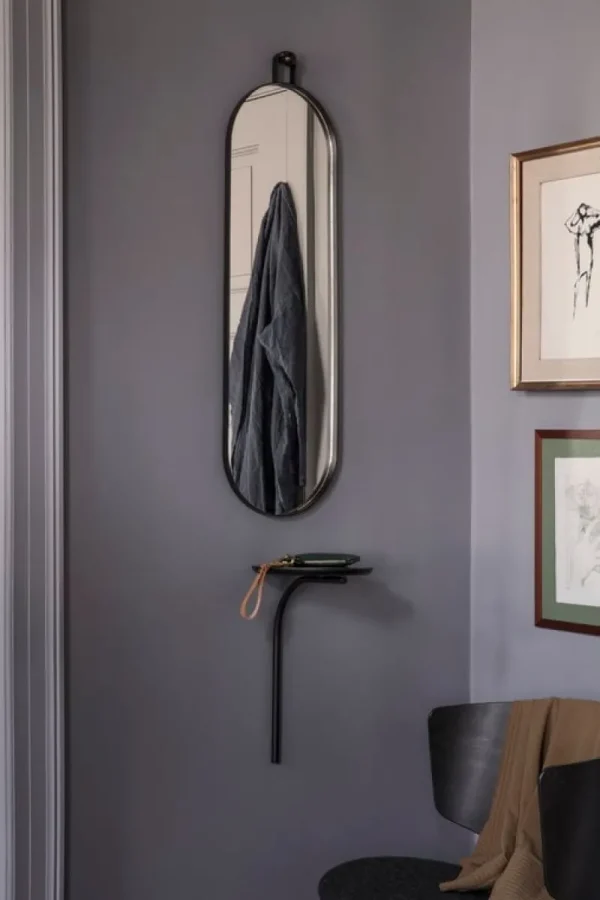ferm LIVING Badezimmerspiegel | Spiegel^Spiegel Poise, oval, schwarz