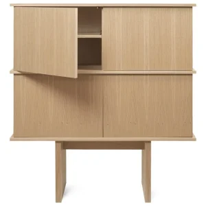 Audo Copenhagen Aufbewahrungsmöbel-ferm LIVING Stilt Sideboard, doppelt, Eiche natur
