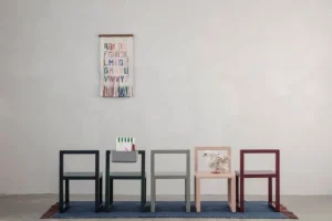 Kinder ferm LIVING Möbel Für Das Kinderzimmer^Stuhl Little Architect, grau