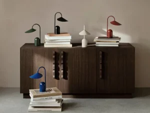 Nuura Tragbare Lampen | Tischlampen-ferm LIVING Tragbare Leuchte Arum, hellblau