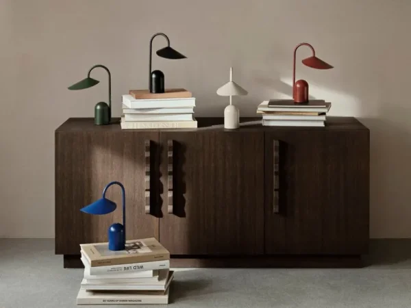 Nuura Tragbare Lampen | Tischlampen-ferm LIVING Tragbare Leuchte Arum, hellblau