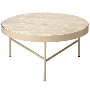 Carl Hansen & Su00f8n Tische-ferm LIVING Travertine Beistelltisch, groß, Kaschmir