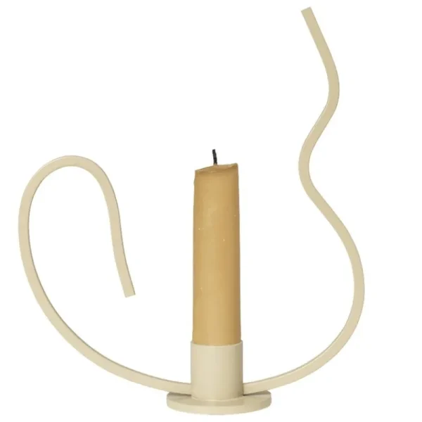 Frama Kerzen Und Kerzenhalter-ferm LIVING Valse Kerzenhalter, niedrig, Cashmere