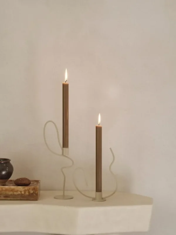 Frama Kerzen Und Kerzenhalter-ferm LIVING Valse Kerzenhalter, niedrig, Cashmere