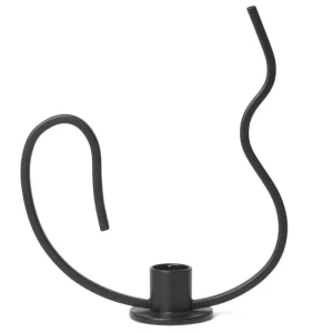 Nedre Foss Kerzen Und Kerzenhalter-ferm LIVING Valse Kerzenhalter, niedrig, schwarz