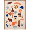 Kinder ferm LIVING Textilien Für Kinder | Kinderzimmereinrichtung^Village Steppdecke, 80 x 110 cm, mehrfarbig