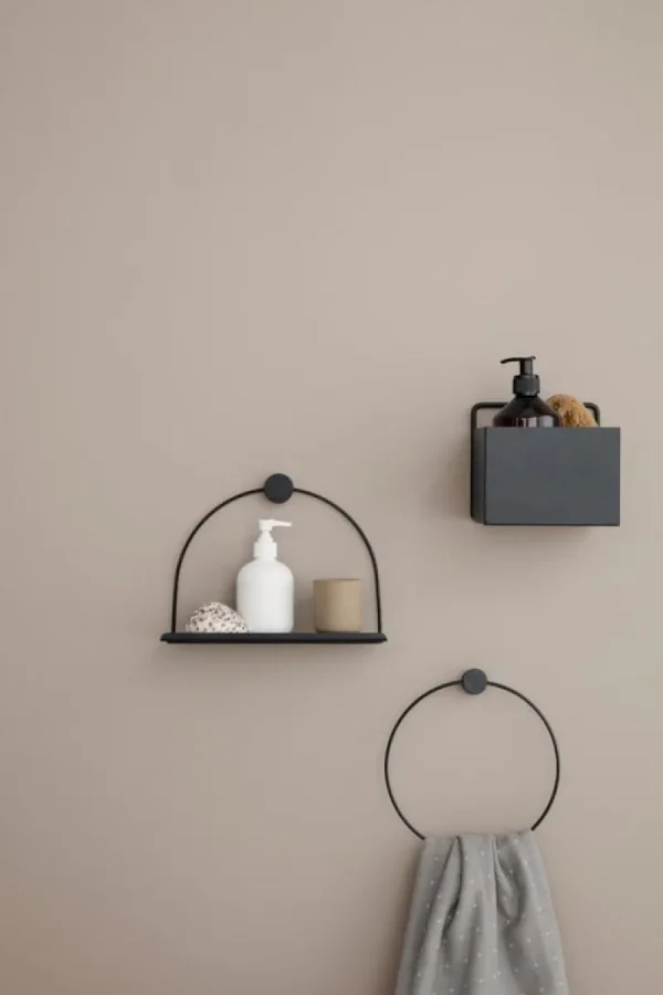 ferm LIVING Garten | Aufbewahrungsbehälter^Wall Box, quadratisch, schwarz