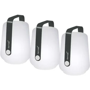 Fermob Außenbeleuchtung | Außenleuchten^Balad Lampe 12 cm, 3er Set, Anthrazit