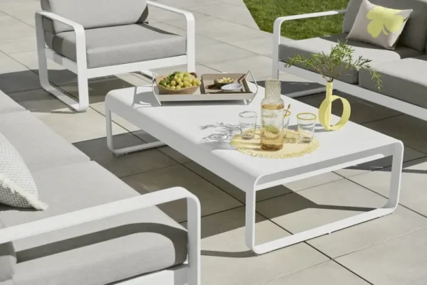 Fermob Terrassenmöbel | Tische^Bellevie niedriger Tisch, Gewittergrau