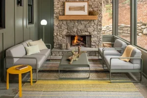 Fermob Terrassenmöbel^Bellevie 2-Sitzer-Sofa, Storm Grey – Flanellgrau