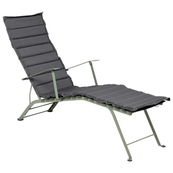 Fermob Outdoor-textilien^Bistro Metal Basics Chaiselongue-Sitzkissen, Midnight Grey