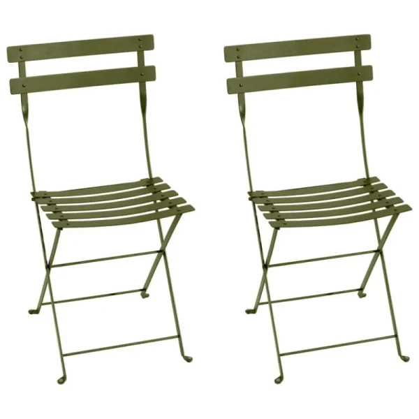 Fermob Terrassenmöbel^Bistro Metal Stuhl, 2 Stück, Pesto