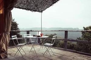Fermob Terrassenmöbel^Bistro Metal Stuhl, sturmgrau