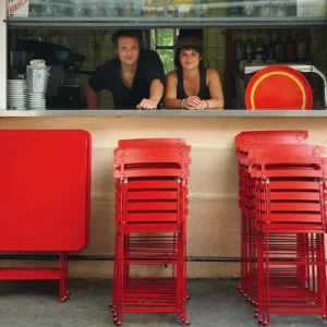 Fermob Terrassenmöbel^Bistro Metal Stuhl, lakritzschwarz