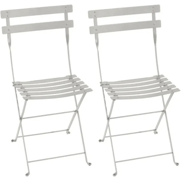 Fermob Terrassenmöbel^Bistro Metallstuhl, 2 Stück, lehmgrau