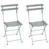 Fermob Terrassenmöbel^Bistro Metallstuhl, 2 Stück, Lapilligrau