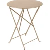 Fermob Terrassenmöbel^Bistro Tisch, 60 cm, Muskatnuss