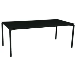 Fermob Terrassenmöbel^Calvie Tisch, 195 x 95 cm, Lakritzschwarz
