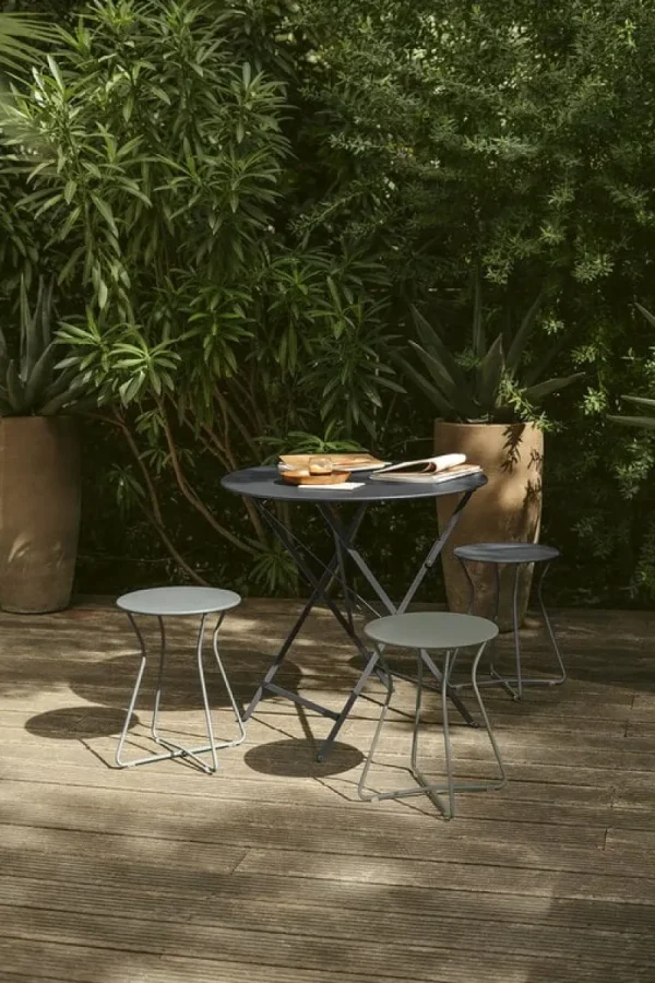 Fermob Terrassenmöbel | Sitzgelegenheiten^Cocotte Hocker, Acapulcoblau