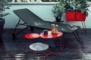 Fermob Terrassenmöbel | Tische^Cocotte niedriger Tisch, Acapulcoblau