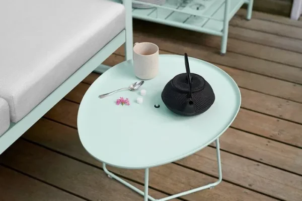 Fermob Terrassenmöbel | Tische^Cocotte niedriger Tisch, Acapulcoblau