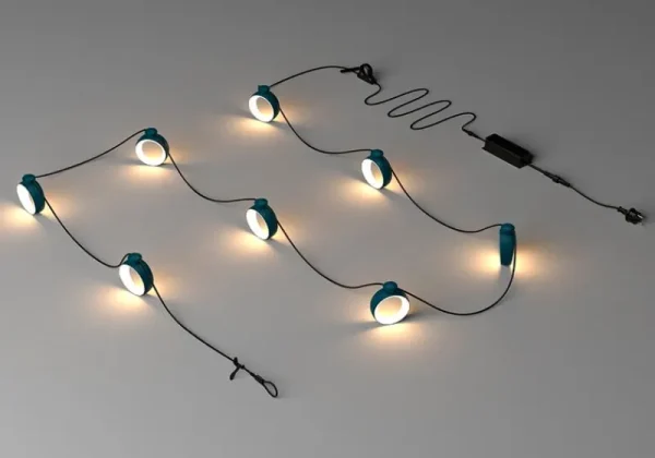 Fermob Außenbeleuchtung | Außenleuchten^Hoopik Lichterkette, Eisvogelblau